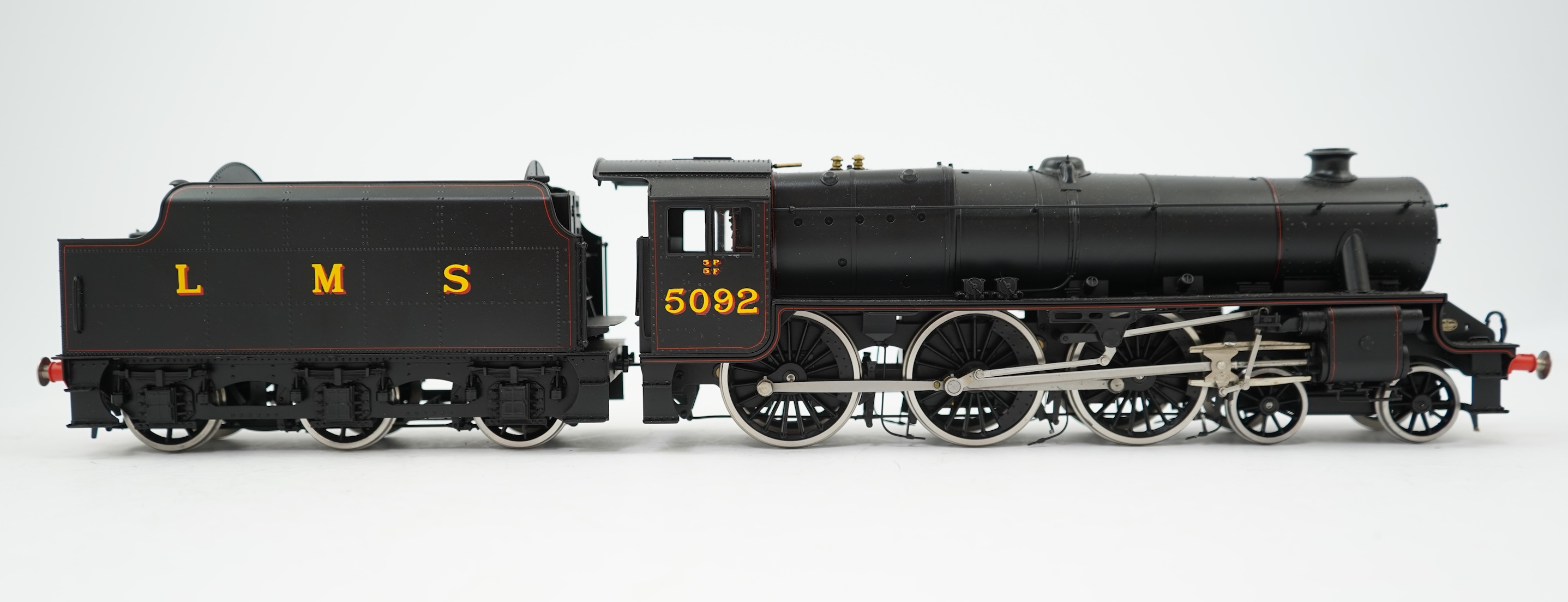 An 0 Gauge Made by Sancheng, China, model of LMS Class 5F, 5092, power powered for two rail operation.